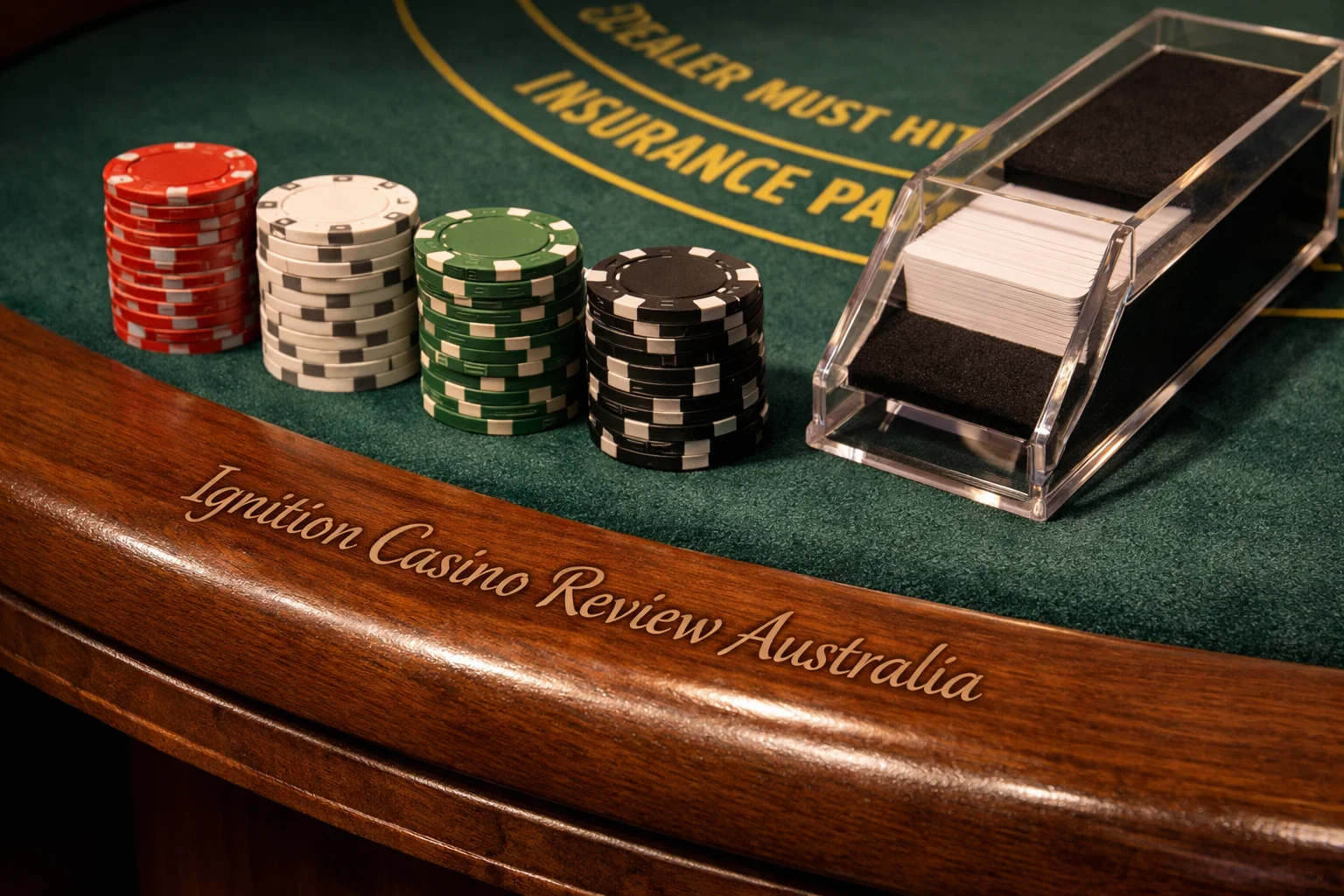 Poker table at Ignition Casino